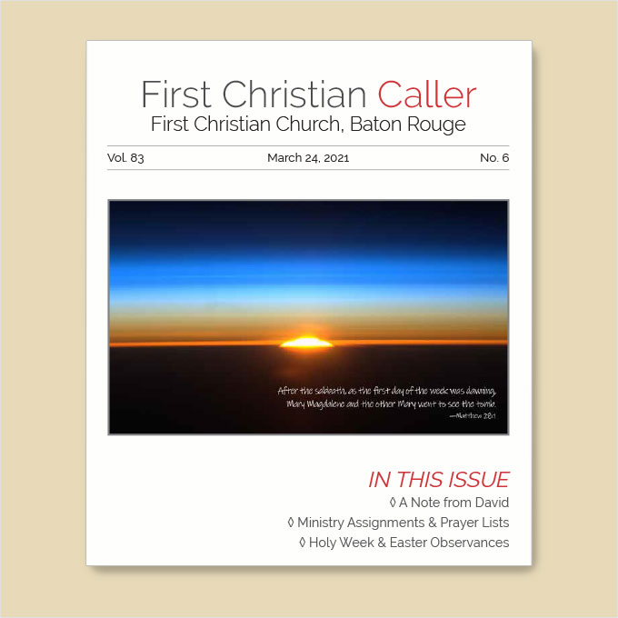 Featured image for “First Christian Caller – March 24, 2021”