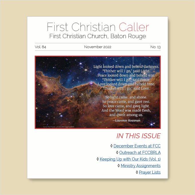 Featured image for “First Christian Caller – December 2022”